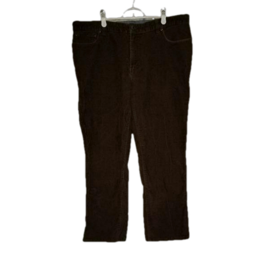 L.L. Bean Mens Brown Corduroy Pants Label Reads Size 40x30 Item ID 502837